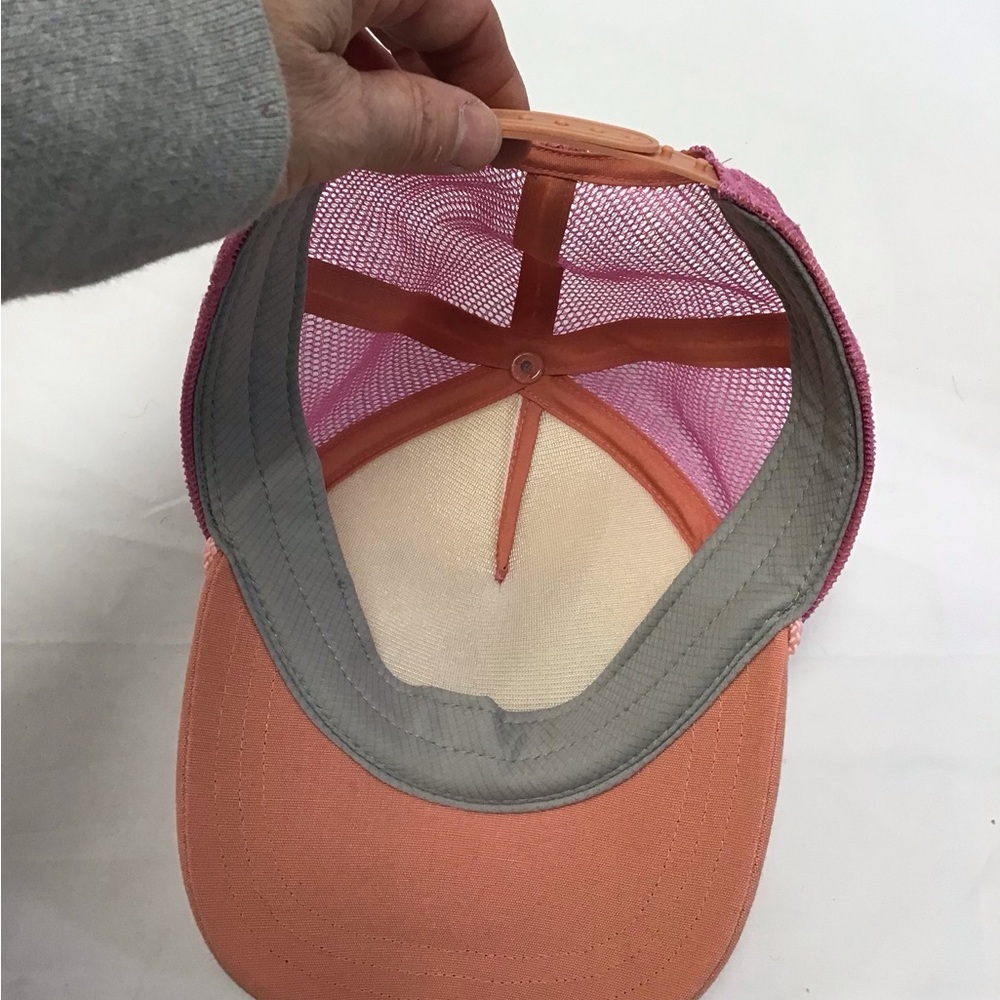 Patagonia Kids' Pink and Peach Trucker Hat - Picture 3 of 3